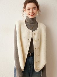 Sweaters de mujeres Zocept de alta calidad Cardigán de cabra Cardigan Chaleco para mujeres Otoño Invierno Corea Corea Corionente Sweater Séter Séter Femenino 231201