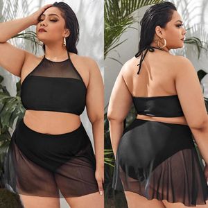 Swimwear féminin 046 Black Bikini 2024 Femme L-4xl Femme plage Mai Pieces de jeunes filles Sexe de maillot de bain Big Size Costumes Vêtements