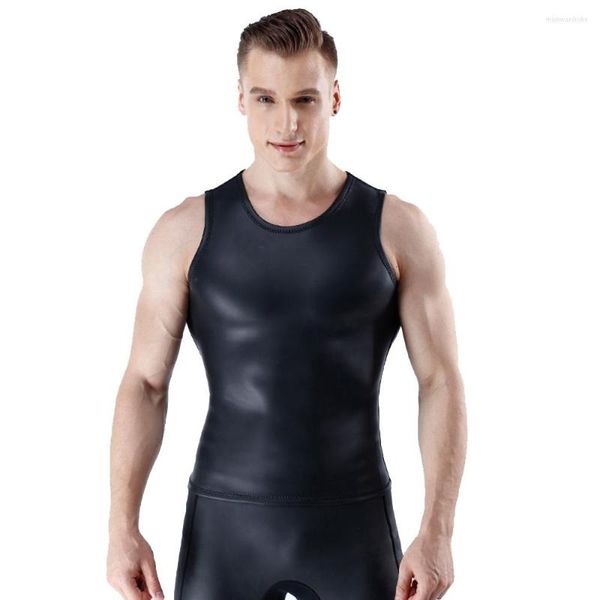 Traje de baño para mujer 1,5 mm Chaleco de buceo Cuero ligero para hombres Súper elástico Snorkel Natación Deportes acuáticos Sin mangas Surf Canotaje