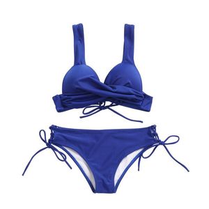 Swimwear Women 2021 Bikini String Set Solide Low Push Push Up Bathing Costume Place Wear Wear Biquini Swimming for Women