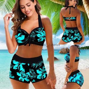 Maillots de bain pour femmes 2022 nouveau taille haute Bikini Sexy maillot de bain femmes imprimer maillot de bain Bikini ensemble grande taille maillots de bain femme plage maillot de bain T240328