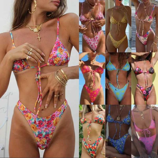 Swimwear de mujeres 2022 NUEVA UBICACIÓN TAJA SUMENTA CUPIA DE TRIANGLA DE MOBEN BIKINI BIKINI J240403