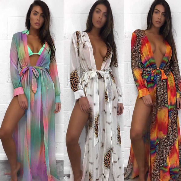 Maillots de bain pour femmes 2022 Nouvel été Sexy Beach Cover Up Femmes Robe Tunique Paréos Dames Kaftan Robe Cover-up Femme Porter Maillot de bain Y230311