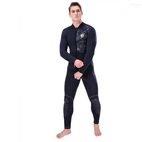 Traje de baño de mujer 2023 5mm chaqueta de buceo traje de buceo chaquetas húmedas para hombres neopreno profesional ropa de kitesurf pantalones cremallera frontal