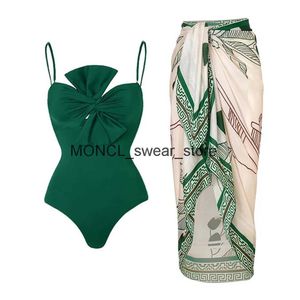 Dames Badmode 2023 Hoge kwaliteit eendelig badpak Bloemen Ruche Gedrukt Push Up Vrouwen Bikini Set Afslanken Badpak Strand WearH2422112