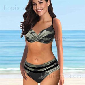 Swimwear féminin 2023 Nouvelles femmes et maillot de bain rétro maillot de bain féminin Nouveau design Imprimée bikini maillot de bain d'été