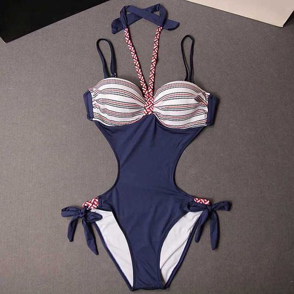 Maillots de bain pour femmes 2023 Femmes Halter Dentelle Monokini Sexy One Piece Design De Luxe Maillot De Bain Push Up Maillots De Bain Body Maillot De Bain Maillot De Bain J240131