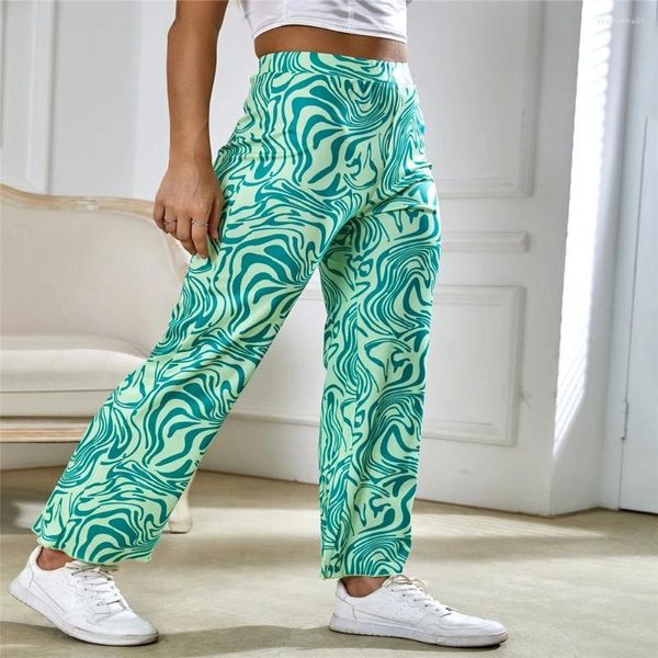 Maillots de bain pour femmes 2023 Jeunes filles Occident Européenne Américaine Lady Fashion Street Water Ondulé Imprimé Tiny Laka Pantalon Femmes Clonthing