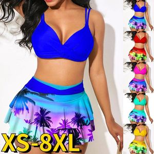 Maillots de bain pour femmes 2024 Design Impression Maillot de bain Mode d'été Sexy Beachwear Taille haute Bikini Deux pièces Ensemble de bain Maillot de bain