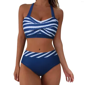 Swimwear féminin 2024 Bikini de maillot de bain split européen et de grande taille Bayan sexy pour femmes