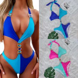 Traje de baño para mujer 2024 Diseñador de moda Bikini Set Mujeres Trajes de baño Jaian Bandera Imprimir Brasileño Dos piezas Traje de baño Lace Up Femenino Tallas grandes Trajes de baño