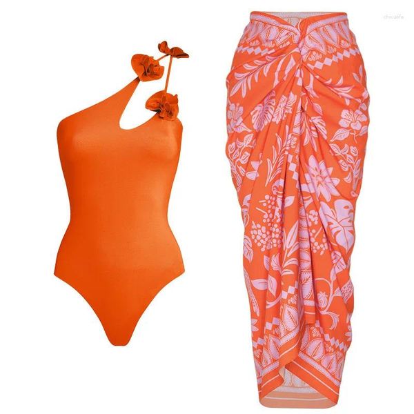 Traje de baño para mujer 2024 Flor Hollowen con cubierta de lujo Mujer Traje de baño Off Hombro Traje de baño Push Bikini Trajes de verano Ropa de playa