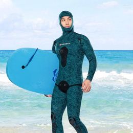 Maillots de bain pour femmes 2024 Combinaison professionnelle de luxe Hommes 3MM CR Néoprène Chaud Deep Diving Set Split Camouflage Spearfishing Snorkeling Costume