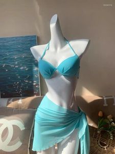 Swimwear Women 2024 Mint Mambo Bidan à bascule en deux pièces Push up Small Size Sexy Sun Protection Bikini Slimming Swimsuit For Women
