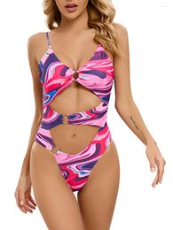 Swimwear Women 2024 Ring Link Swimsuit One Piece Hollow Out Femmes Bathing Swimming Swim Feme Female Beach Wear