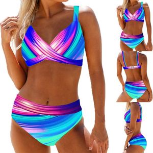 Maillots de bain pour femmes 2024 Sexy Bikini Set Design imprimé Mode Deux pièces Summer Beach Monokini