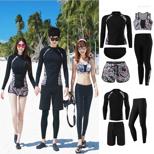 Swimwear de mujeres 2024 Corea del Sur Traje de buceo Buceo Split Sports Long Sports Beach Wetsuit set