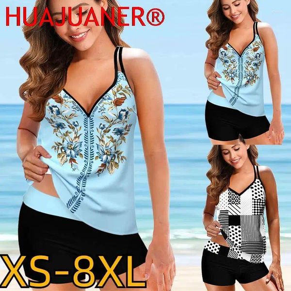 Traje de baño para mujer 2024 Mujeres de dos piezas Tankini Traje de baño Set Verano Sexy Profundo Cuello en V Bikini Femenino Monokini Lady Oversize Beachwear Bathsuit