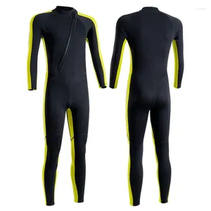 Dames Zwemkleding 2 mm neopreen Vrijduikpak Rits aan de voorkant Lange mouw Duiken Warm houden Surfen Zwemmen Snorkelen Onderwater Activiteit