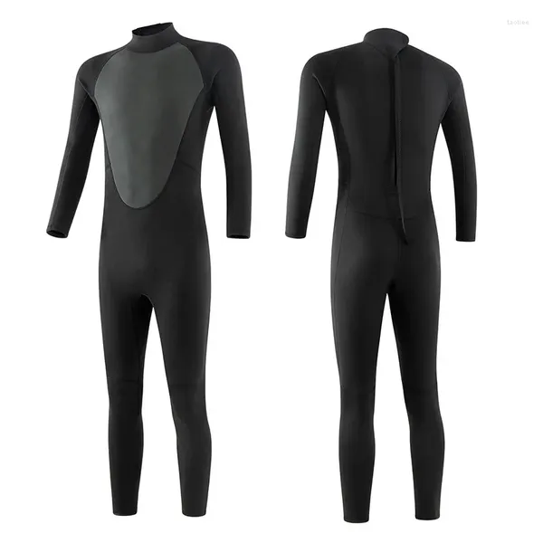 Traje de baño para mujer Traje de buceo de 3 mm Traje de baño negro Traje de baño para hombres Traje de baño completo Ultra Stretch Neopreno Body Back Zip Marido Regalo