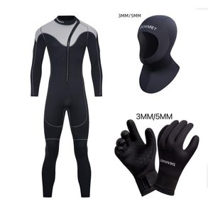 Traje de buceo de traje de buceo de 3 mm para mujeres Combinación tibia de manga larga Combinación combinación de hombres