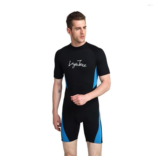 Maillot de bain femme 3MM néoprène combinaison de plongée une pièce manches courtes surf Protection UV crème solaire plongée en apnée homme 2023