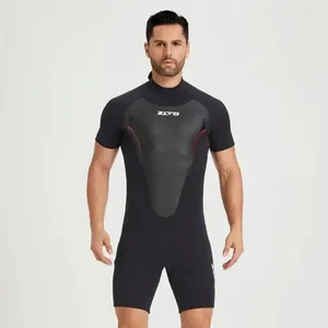 Swimwear féminin 3 mm Néoprène Wetsuit pour hommes à manches courtes à manches courtes épaissies de la plongée surf