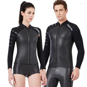 Swimwear Women's 3 mm Split Wetsuit Jacket For Women Mens Surfing and Avard Maillot de bain chaud en néoprène Suite de natation S-xxl