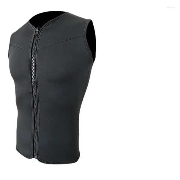 Traje de baño para mujer 4 mm CR Superelástico Neopreno Chaleco de buceo Chaqueta sin mangas negra Traje de neopreno Natación Snorkeling Drifting Surfing Chaleco