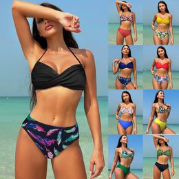 2024 nuevo traje de baño bikini para mujer con colores contrastantes y bikini sexy estilo ins 230313