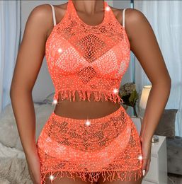 Maillots de bain pour femmes Robe de plage Cover Up Bikini Femmes Voir à travers le maillot de bain Cover-up Sous-vêtements Sexy Lenceria Femme Porter des robes exotiques