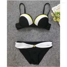 Vrouwen Badmode Befusy 2024 Sexy Splicing Bikini Push Up Vrouwen Braziliaanse Bikini Set Pading Badpak Plus Size Vrouwelijke Badpakken