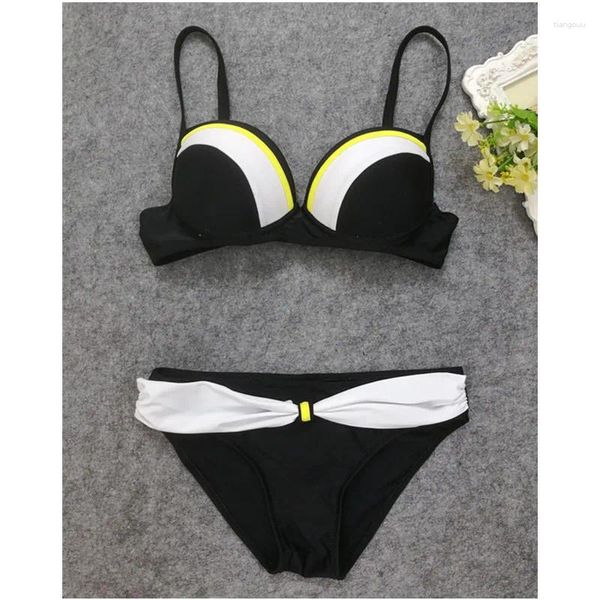 Traje de baño para mujer Befusy 2024 Sexy Empalme Bikinis Push Up Mujeres Brasileño Bikini Set Padding Traje de baño Tallas grandes Trajes de baño femeninos