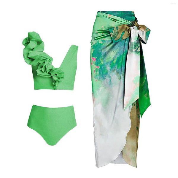 Traje de baño para mujer Bikini Set Traje de baño para mujer 2023 Impresión artística y cubierta de dos piezas Ropa de playa Tankinis