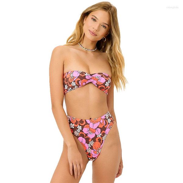 Traje de baño de mujer Bikini Trajes de baño de mujer Trajes deportivos Dos piezas de gran tamaño Relleno de verano Monokini Baño de playa