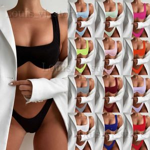 Maillots de bain pour femmes Bikinis Set Underwire Push Up Bikinis brésiliens Femmes Maillot de bain Biquinis 2024 Maillots de bain sexy Maillot de bain rembourré Badpak K T240222