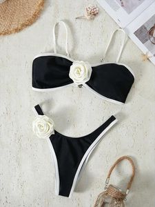 Dames zwemkleding bikinx officiële Koreaanse stijl strandkleding voor vrouwen 2024 zwempak vrouw 2 stuks sexy micro string bikini set