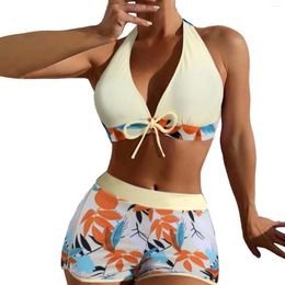 Dames badmode shorts jongens maat 14 dames zomer strand mode split blad bloem print grote meisjes zwembodems