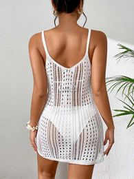 Maillots de bain pour femmes Boho Chic Beachwear maillot de bain au crochet pour femme avec un design creux adapté aux bikinis et aux maillots de bain en maille tricotée 24326