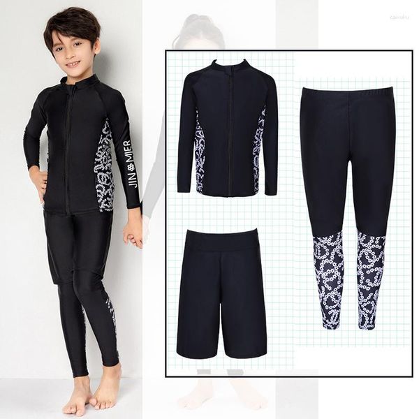 Maillots de bain pour femmes Garçons Rash Guard Manches longues Protection solaire UV Eau Maillots de bain Pantalons Maillots de bain Corps entier Surf Maillots de bain Hauts Bas