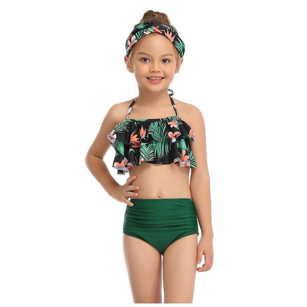 Maillots de bain pour femmes Brésilien Split Sexy Bikini Maillot de bain 2021 Style Parent-Enfant Mode Imprimé Taille Haute Enfant Maillot De