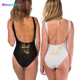 Dames Swimwear Bride Tribe Print één stuk zwempak voor vrouwen Badpak