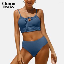 Swimwear Women Charmleaks Tole découpé bikini sexy en deux morceaux de baignade