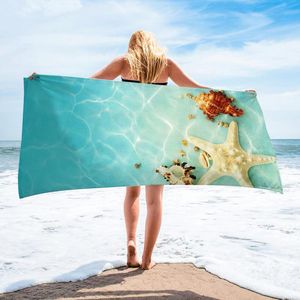 Maillot de bain pour femme Motif océan mignon Serviette de plage Maillots de bain Cover-Ups Extra Large Microfibre épaisse super absorbante 75 cm x 10 cm Femme