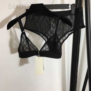 Designer de maillots de bain féminin 2023 Été et automne Nouvelle lettre complète Gody G Double Lace Broidered Sexy Hollow Out Bikini Set avec boîte Qhed
