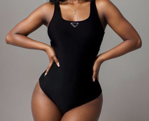 Designer de maillots de bain pour femmes alphabet imprimé sexy mode de maillot de bain une pièce sans manches
