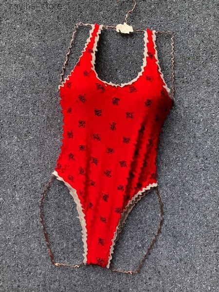 Swearwwear créateurs de maillots de bain Bathing Femme Lettre classique Imprimé une seule pièce de maillot de bain charmant Bikini Beach Ladies Designer Swim Suite Fashion Swimwear L49