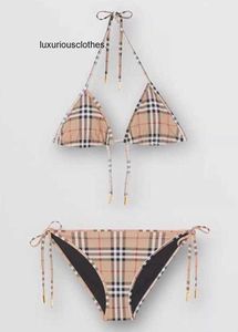 Damesbadmode Designer Bikini Damesbadpakken pak Zomerzwempak Streep Draadkop Geruit patroon Set Mode Comfortabele kleding Bikini's tankini