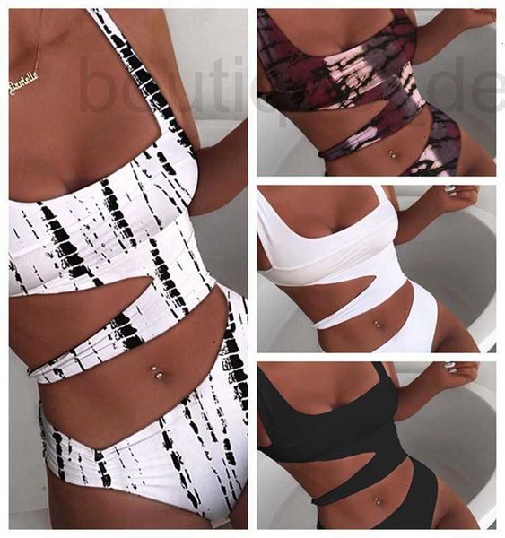 Marca de diseñador de trajes de baño para mujeres 2021 NUEVO TRISO DEL ESTILO SEXY ONE PIEZA SOWE COLOR DE COLOR SOLIDO BIKINI PKDI