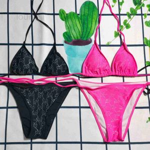 Damesbadmode Ontwerper Gloednieuw badpak Split Bikini Driehoekstas d Home Strass 2EB1